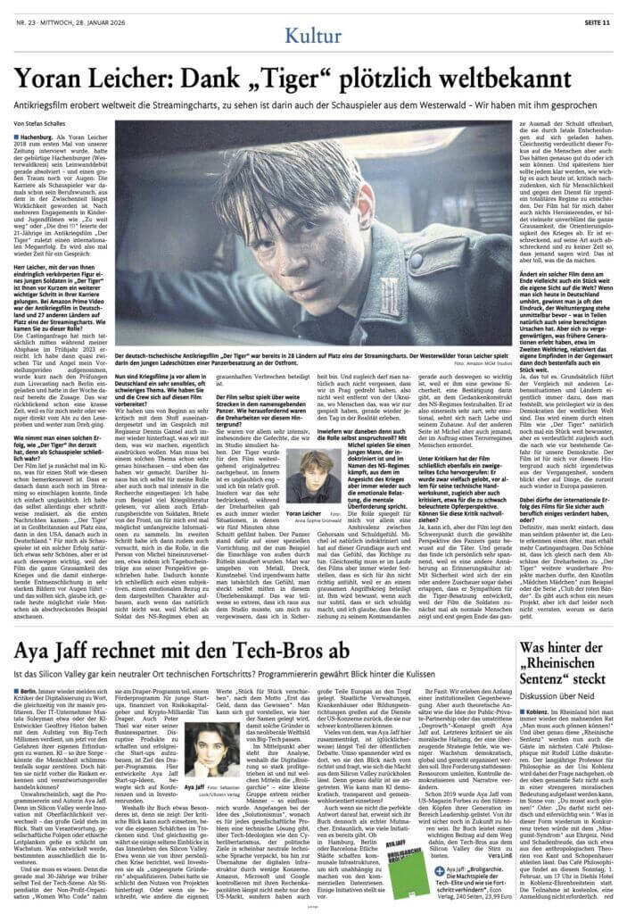 Yoran Leicher, BellAcademia, Yoran leicher Schauspielschule Köln BellAcademia 