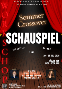 Schauspiel-Sommerworkshop. Schauspielworkshop für Kinder, Sommerferien Schauspielworkshop für Kinder und Jugendliche, BellAcademia Schauspielschule Köln